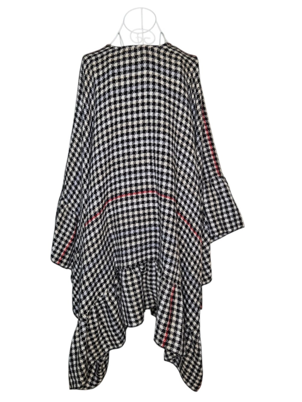NWT Torrid Gingham Ruffle Ruana Cape - One Size Fits Most - Picture 5 of 9